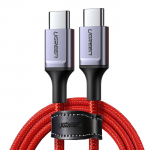 Ugreen US294 USB-C - USB-C 3A 480Mb/s kaabel 1m punane