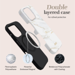 MIO White Marble Magsafe &Uuml;mbris Samsung S25+ 5G