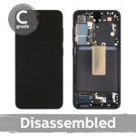 LCD Display Compatible With Samsung S911 S23 with Frame / Phantom Black (Graphite) / (7/10 Disassembled)