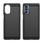 Carbon &Uuml;mbris jaoks Motorola Moto G62 5G flexible silicone carbon cover must
