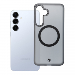 FORCELL F-PROTECT Lygiai su dviejų sluoksnių 4D technologija, militarinio kritimo testo suderinamas su MagSafe SAMSUNG S25 PLUS - dūminis juodas