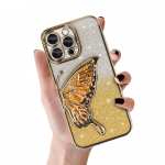 Tel Protect Butterfly Water dėklas telefonui Iphone 16e auksinis