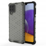 Honeycomb Case soomuskaitse TPU kaitsekattega Samsung Galaxy A22 4G mustale k&uuml;ljele