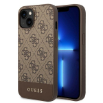 Guess 4G Stripe Collection &Uuml;mbris jaoks iPhone 14 Plus / 15 Plus 6.7" - Brown