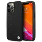 BMW allkirjastatud logoga &uuml;mbris iPhone 13 Pro Max'ile - must