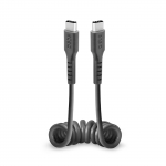 SBS TECABLETYPCCSK USB-C spiral kaabel - USB-C 0.5m - must