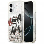 Karl Lagerfeld Liquid Glitter Choupette Logo MagSafe &Uuml;mbris jaoks iPhone 17 - Clear