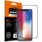 Spigen Glass FC karastatud klaas musta raamiga iPhone X / XS / 11 Pro jaoks