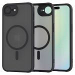 Spacecase Hybrid Mag dėklas iPhone 16E / 17E juodas
