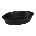 Alpina - Ceramic Oven Dish, Oval, 20x12x5 cm, 470 ml (must)