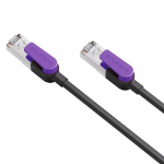 Kabelis Cat8 S/STP, 8m, juodas