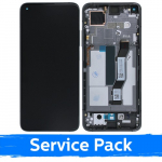 Ekranas skirtas Xiaomi Mi 10T / 10T Pro su rėmeliu / Cosmic Black / (Service Pack)