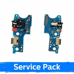 Charging Port &Uuml;hildub Samsung A145 A14 koos Flex / Plata (Service Pack)