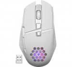 MOUSE DEFENDER GM-514 GLORY OPTIC RF RGB 3200dpi 7P valge
