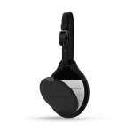 Locator compatible with Apple Find My Satechi FindAll Luggage Tag shape Vegan Leather ST-LFALTK black