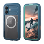 Crong Seal Cover IP68 veekindel &uuml;mbris iPhone 17 telefonile, meresinine