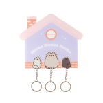 Pusheen seinale kinnitatav v&otilde;tmeriiul 3 magnetilise v&otilde;tmehoidjaga