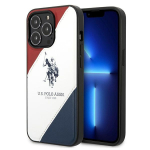 US Polo USHCP14XPSO3 iPhone 14 Pro Max 6.7" valge/valge Tricolor Embossed