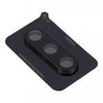 5D pilno klijavimo kameros apsauginis stiklas - Samsung Galaxy S24 FE juodas