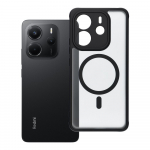 FULL MATTE MAG COVER dėklas telefonui suderinamas su MagSafe Xiaomi Redmi Note 14 4G juoda