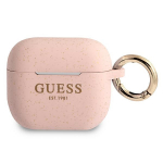 Guess GUA3SGGEP AirPods 3 kate roosa/roosa Silikoonist Glitter