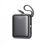 Joyroom JR-PBF27 10000mAh 22.5W Powerbank sisseehitatud USB-C ja Lightning kaablitega - Must