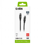 SBS TECABLETCC20BK USB-C Kaabel - USB-C 25W Power Delivery 1.5m - hall