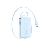 Joyroom JR-PR2L 10000mAh 35W Power Bank sisseehitatud sisset&otilde;mmatava USB-C kaabli ja Lightning rihmaga - sinine