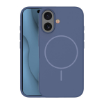 Silikoninis Thin Mag dėklas for iPhone 16 6,1" tamsiai mėlynas