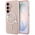 Karl Lagerfeld &uuml;mbris IML KC Script MagSafe Samsung Galaxy S26 jaoks roosa