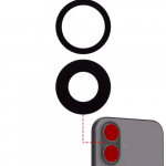 Galinis kameros stiklas suderinamas su Apple iPhone 16 / 16 Plus galinio fotoaparato lę&scaron;is (pc) / PREMIUM /