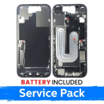 Apple iPhone 17 keskkere korpus + aku / Must / (Hoolduspackett)