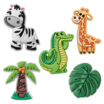 3D kleebis Džungel 5pcs komplekt