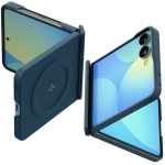Spigen AirSkin Aramid MagFit MagSafe &uuml;mbris mudelile Samsung Galaxy Z Flip 8 &ndash; tumesinine