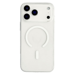 L&auml;bipaistev valge MagSafe-&uuml;hilduv PC-&uuml;mbris iPhone 18 Pro Max / 17 Pro Max jaoks