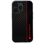 Audi Carbon Fiber Stripe iPhone 13 Pro / 13 6.1" must/must hardcase AUS-TPUPCIP13P-R8/D1-BK