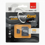 IMRO memory card microSD 8GB 100MB/s class 10 UHS I with adapter SD