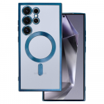 Metallic Magsafe &Uuml;mbris jaoks Samsung Galaxy S24 Sinine
