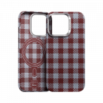 Benks Magnetinis Armor Vichy Kevlar Dėklas telefonui (RF65) iPhone 16 Pro raudonas