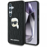 &Uuml;mbris Karl Lagerfeld Leather Monogram Pin Logo Karl Head Samsung Galaxy S25 Plus must