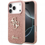 Guess Fixed Glitter Big 4G &Uuml;mbris jaoks iPhone 17 Pro - Roosa
