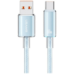 USAMS laidas Cloud Series US-SJ658 6A USB-A į USB-C 1,2m mėlynas