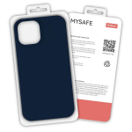 MYSAFE silikoninis Dėklas IPHONE 12 PRO MAX tamsiai mėlynas BOX
