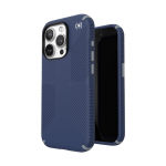 Speck Presidio2 Grip &uuml;mbris seadmele iPhone 15 Pro, Coastal Blue / Dust Grey v&auml;rvitoonis