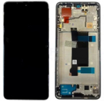 Ekranas Xiaomi Poco X6 5G su lietimui jautriu stikliuku ir rėmeliu Blue (compatible with Redmi Note 13 Pro 5G) originalus (service pack)
