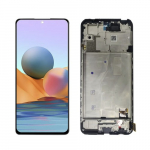 Ekranas skirtas Xiaomi Redmi Note 10 Pro juodas su rėmeliu / HQ