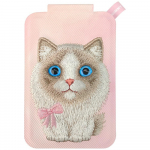 Nimmy New Big-Eye Cute Pets 2.0 Cat Magnetic Wallet with Phone Stand - Pink
