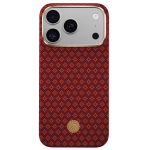 Punane Benks Magnetic Armor Air Armor Grid 600D kevlari ja metallraamiga &uuml;mbris (C.K.FL.AP.RD.0072) mudelitele iPhone 18 Pro / iPhone 17 Pro
