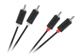 Cabletech Standard 2 RCA&ndash;2 RCA kaabel, 1,8 m