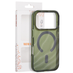 Tecto Shield Desert Mag &uuml;mbris mudelile iPhone 17 Pro 6,3" / iPhone 18 Pro 6,3", tume oliivroheline